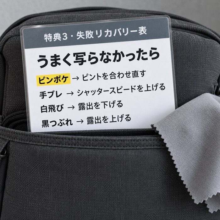 失敗リカバリー表